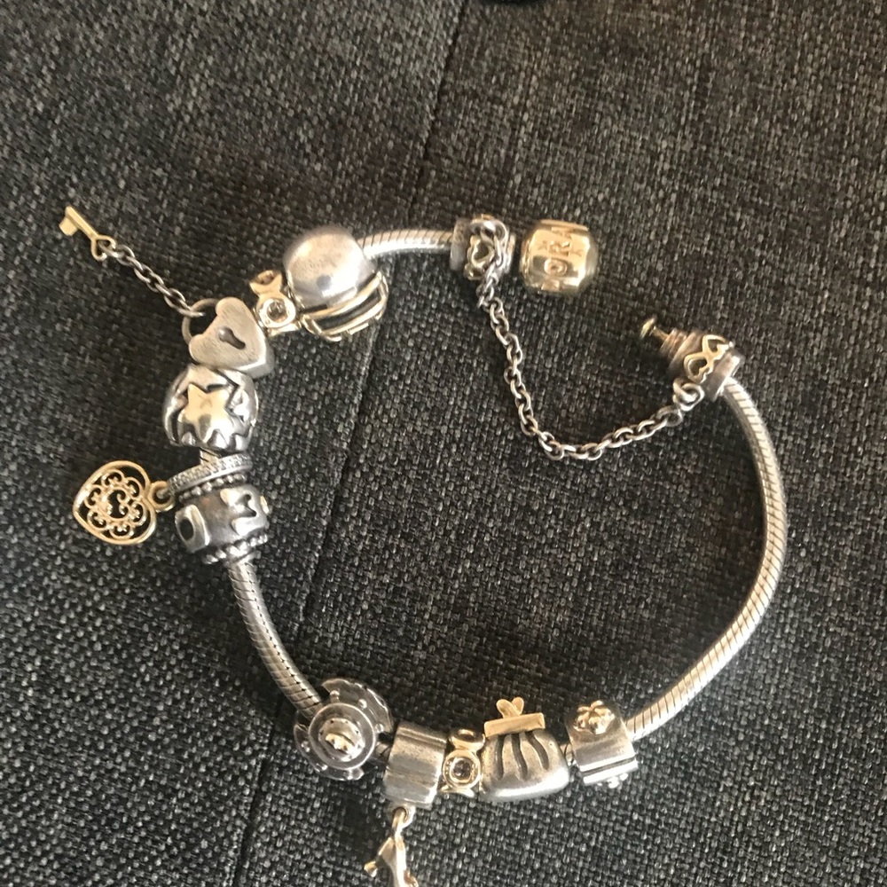 2 Authentic PANDORA bracelet with charm - Picture 3 of 6